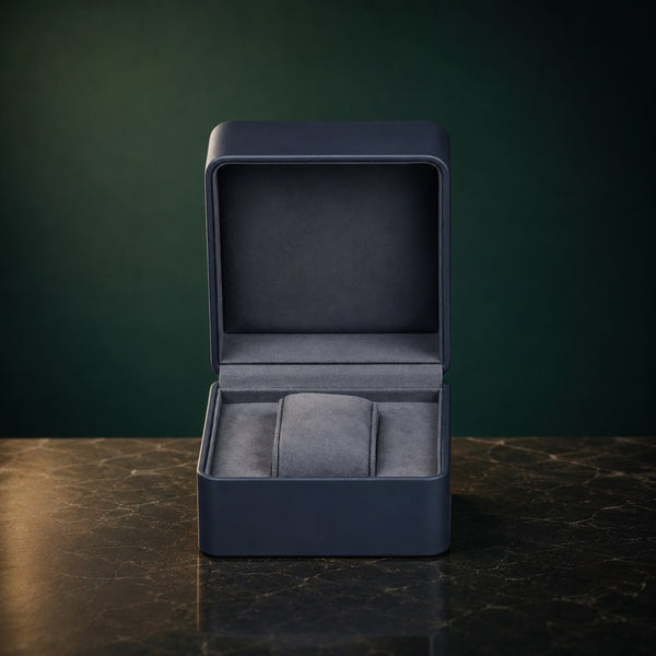 Coffret Cérulée 1 montre, finition marine — vue principale
