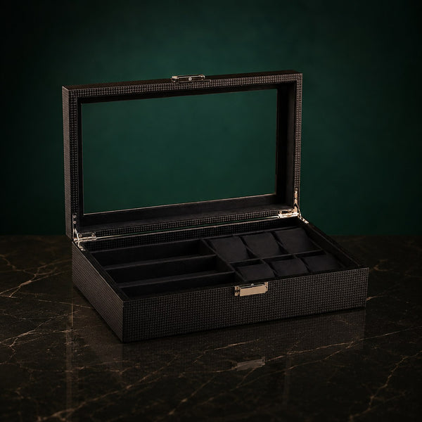 Coffret Fulgurite 6 montres, finition noir — vue principale