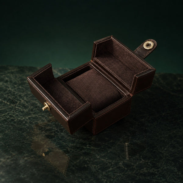 Coffret Lumine 1 montre, finition cacao — vue principale