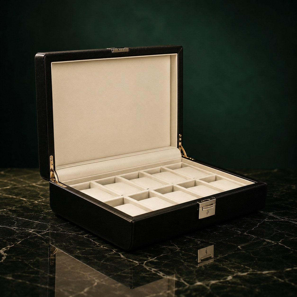 Coffret Noiraud 10 montres, finition onyx — vue principale