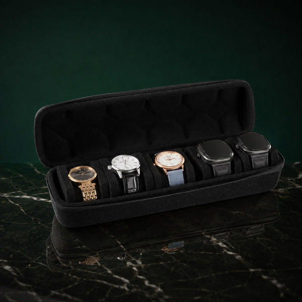 Coffret Nuitale 5 montres, finition noir — vue principale