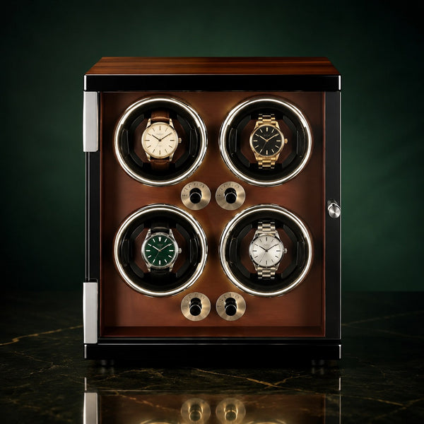 Remontoir Sylvane 4 montres, finition érable — vue principale
