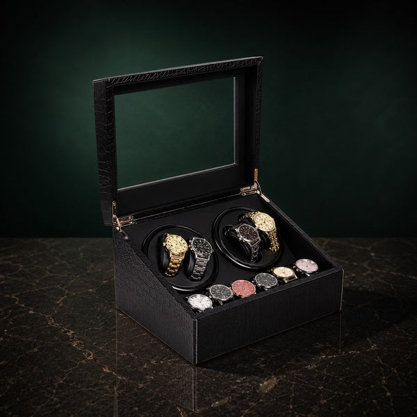 Remontoir Ténébrine 4 montres, finition noir — vue principale