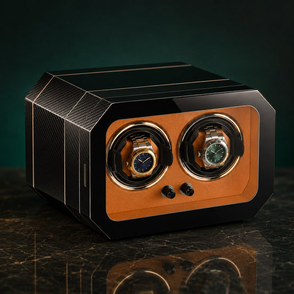 Vertoise 2 montres, finition ambre — vue principale
